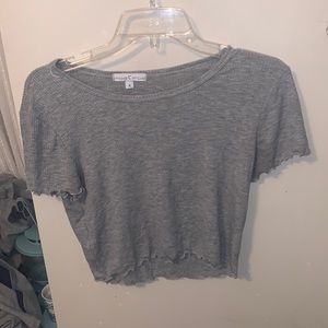 Ribbed crop top